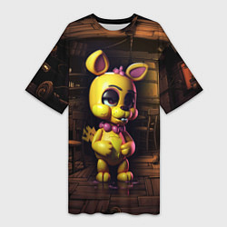 Футболка женская длинная Spring Bonnie Five Nights at Freddys, цвет: 3D-принт