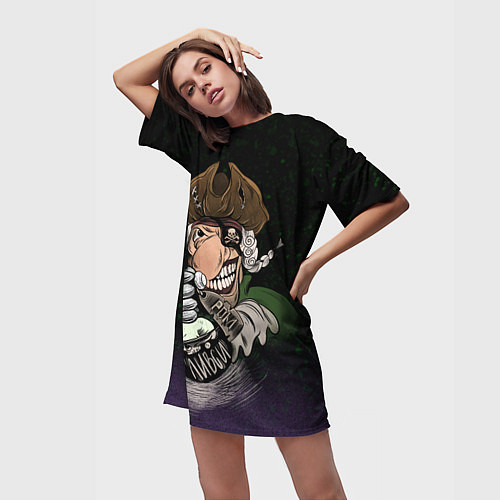 Женская длинная футболка Ром и Ливси / 3D-принт – фото 3
