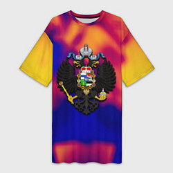 Футболка женская длинная Россия глазами нейросети, цвет: 3D-принт