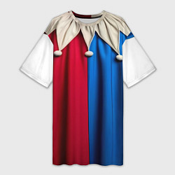 Женская длинная футболка Костюм шута наряд