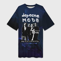 Футболка женская длинная Depeche Mode - Devotional тур, цвет: 3D-принт