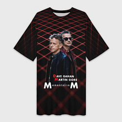 Футболка женская длинная Depeche Mode - Dave Martin memento mori tour, цвет: 3D-принт