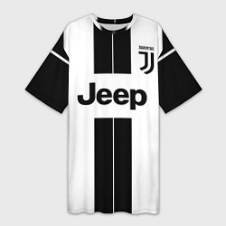 Футболка женская длинная Juventus collection, цвет: 3D-принт