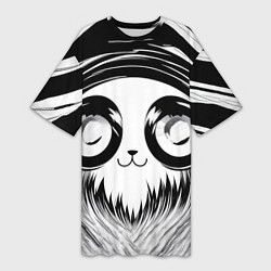 Женская длинная футболка Анимэ котик
