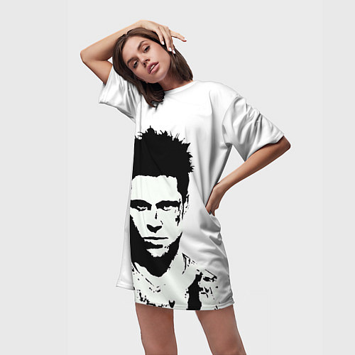 Женская длинная футболка Тайлер / 3D-принт – фото 3