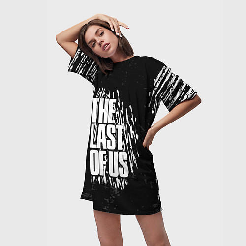 Женская длинная футболка Одни из нас тема постер / 3D-принт – фото 3