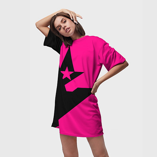 Женская длинная футболка Астралис кс го / 3D-принт – фото 3