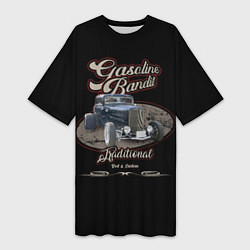 Футболка женская длинная Gasoline bandit, цвет: 3D-принт