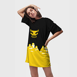 Футболка женская длинная Боевой отряд Полный провал Fighter D, цвет: 3D-принт — фото 2