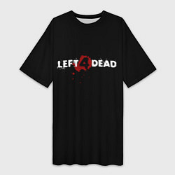 Футболка женская длинная Left 4 Dead logo, цвет: 3D-принт