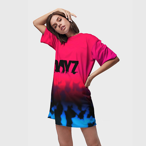 Женская длинная футболка Dayz камуфляж / 3D-принт – фото 3