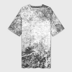 Футболка женская длинная Абстракция - серый ветер, цвет: 3D-принт