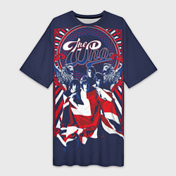 Футболка женская длинная English rock band The Who, цвет: 3D-принт
