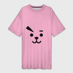 Футболка женская длинная BT21 Cooky, цвет: 3D-принт