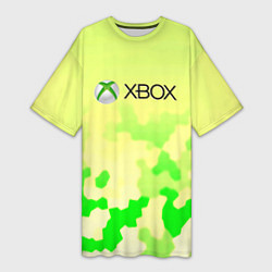 Футболка женская длинная Xbox camo, цвет: 3D-принт