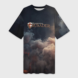 Футболка женская длинная Stronghold Crusader logo, цвет: 3D-принт
