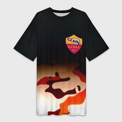 Футболка женская длинная Roma камуфляжный стиль, цвет: 3D-принт