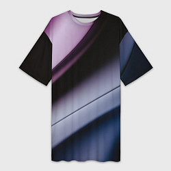 Футболка женская длинная Multicoloured, цвет: 3D-принт