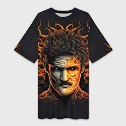 Женская длинная футболка The last of us - зараженный Джоел