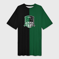 Футболка женская длинная Смолов - ФК Краснодар, цвет: 3D-принт