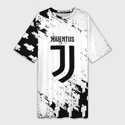 Футболка женская длинная Juventus люди спорт, цвет: 3D-принт