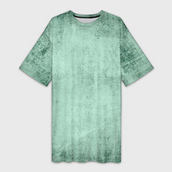 Футболка женская длинная Текстура зелёный бетон, цвет: 3D-принт