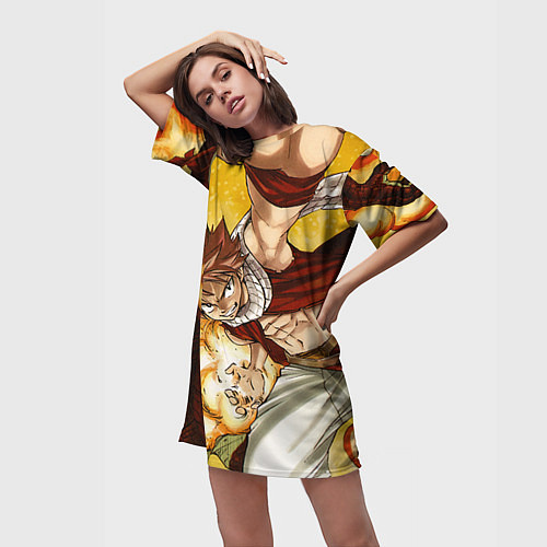 Женская длинная футболка Фэйри Тэйл / 3D-принт – фото 3