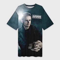 Футболка женская длинная Armin Van Buuren, цвет: 3D-принт