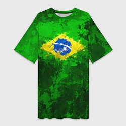 Женская длинная футболка Бразилия