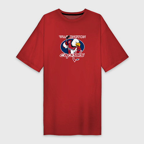 Женская футболка-платье Washington Capitals Hockey / Красный – фото 1