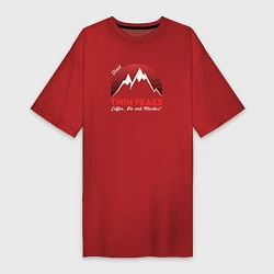Женская футболка-платье Twin Peaks: Pie & Murder