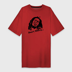 Женская футболка-платье Bob Marley: Don't worry