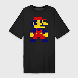 Женская футболка-платье Pixel Mario