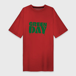 Футболка женская-платье Green Day, цвет: красный