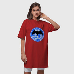Футболка женская-платье ВС РФ: Военная разведка, цвет: красный — фото 2