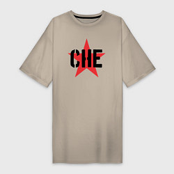 Женская футболка-платье Че Гевара - звезда