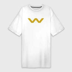 Футболка женская-платье Weyland-Yutani, цвет: белый