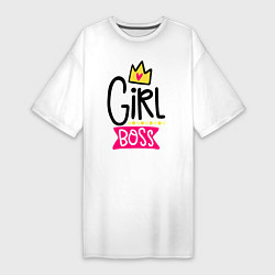 Женская футболка-платье Girl Boss