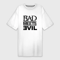 Женская футболка-платье Bad Meets Evil