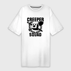 Женская футболка-платье Creeper Squad