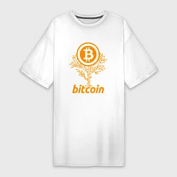 Женская футболка-платье Bitcoin Tree