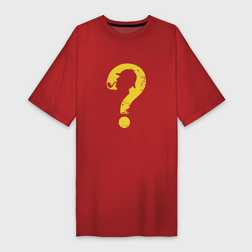 Женская футболка-платье Sherlock / Красный – фото 1