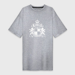 Женская футболка-платье Kings are born in February