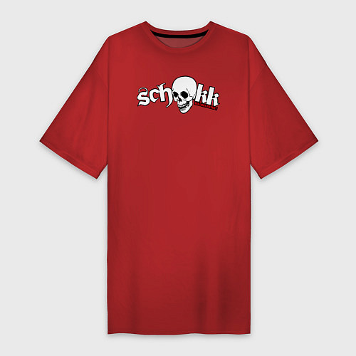 Женская футболка-платье Schokk / Красный – фото 1