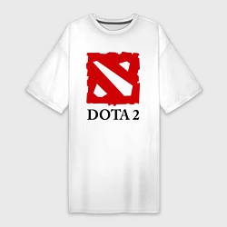 Женская футболка-платье Dota 2: Logo