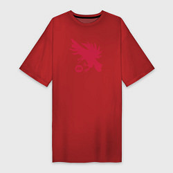 Футболка женская-платье Warlock Eagle, цвет: красный
