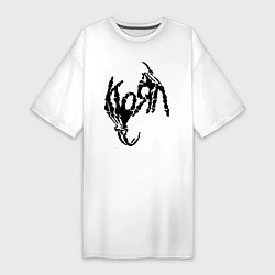 Женская футболка-платье Korn bones