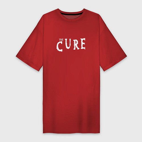 Женская футболка-платье The Cure / Красный – фото 1