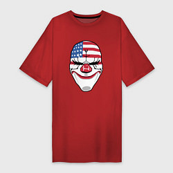 Футболка женская-платье American Mask, цвет: красный