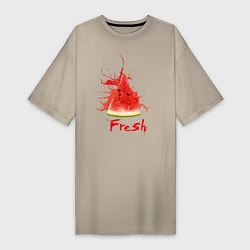 Женская футболка-платье Fresh арбуз